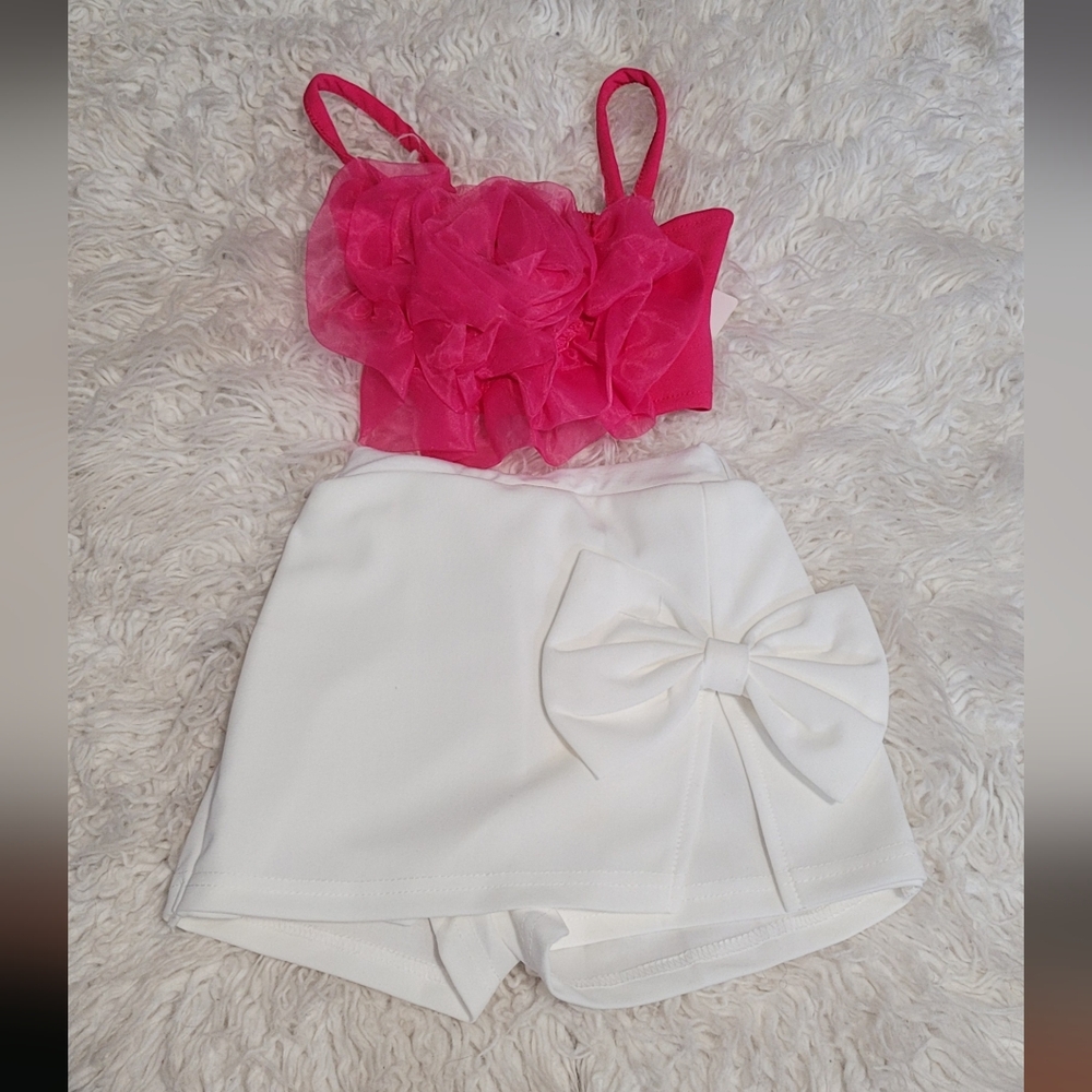 SHEIN Vibrant Pink Elastic Waistband